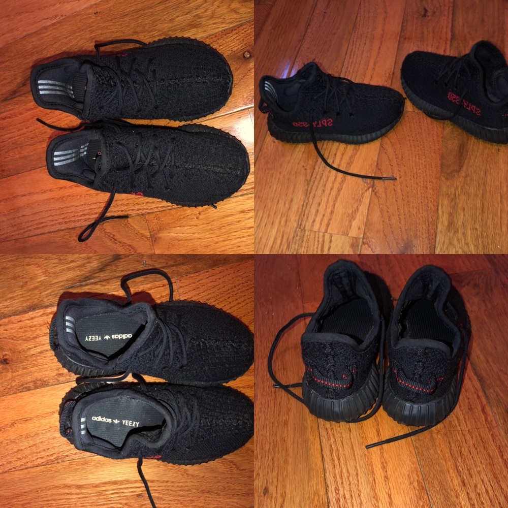 Toddler size 9 Yeezy 350 sneakers